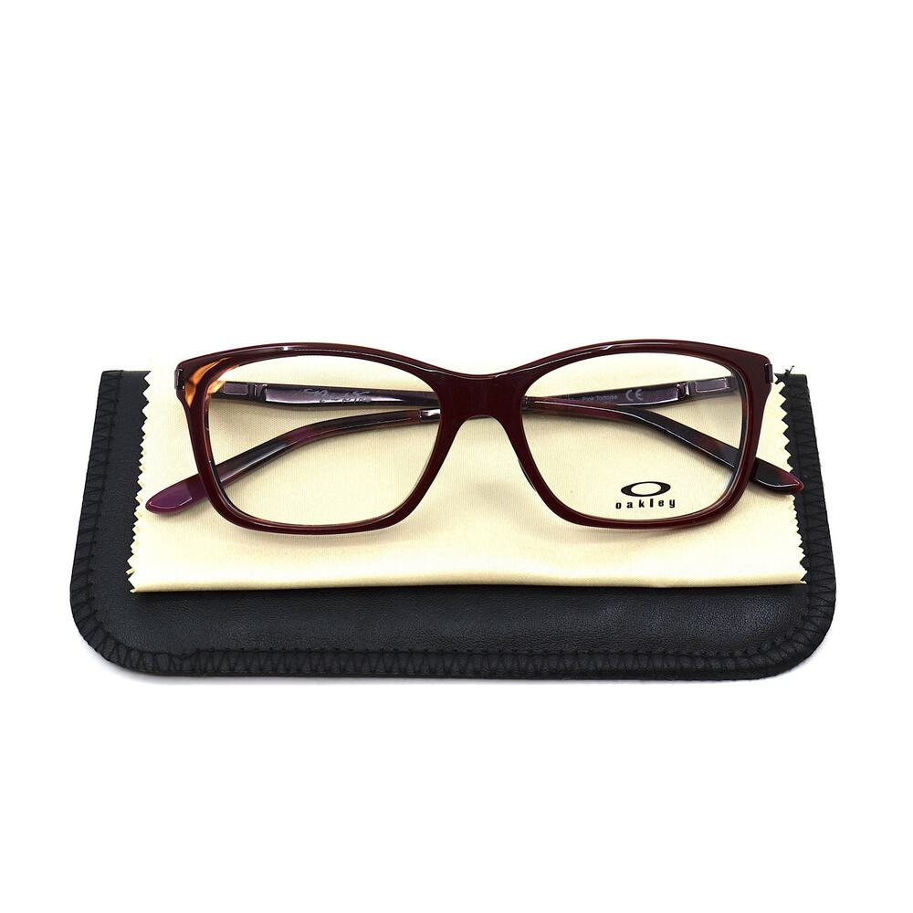 100% AUTHENTIC OAKLEY OX1127-0352 WOMEN'S EYEGLASSES – BURGUNDY FRAME – NEW - Picture 10 of 10